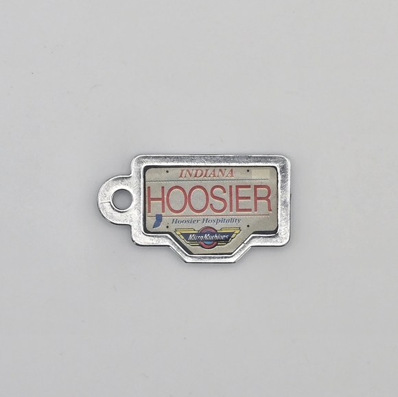 Vintage 1990 Galoob Micro Machines License Plate Indiana HOOSIER - Picture 1 of 9
